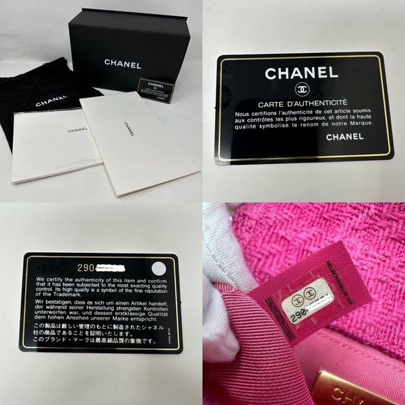CHANEL 2020 Pink Tweed & Lambskin Leather Chanel 19 Belt Bag Tri-Color HW - Picture 11 of 13